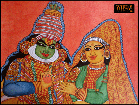 14 Kerala Mural Painting (Kerala) Archives - International Indian Folk Art  Gallery