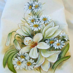 Fabric cloth painting| botanical art on Instagram: 