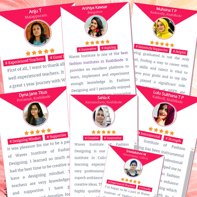 Students' Testimonials / Reviews for Fashion Designing Courses