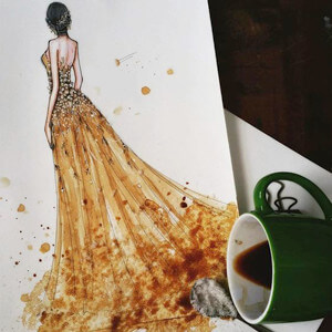 40+ Best Coffee Painting Images | How to Paint with Coffee