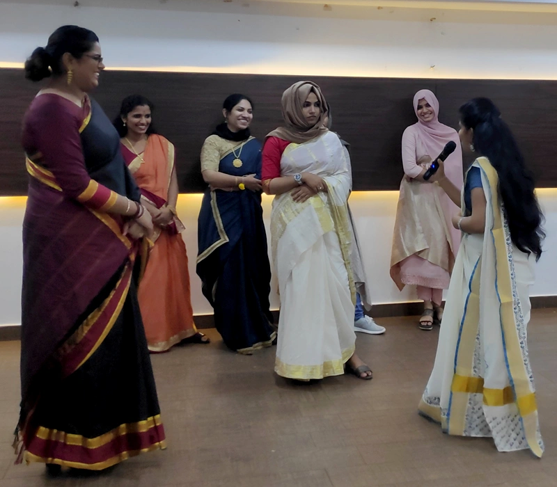 Onam Festival Celebrations at Waves Institute of Fashion Designing