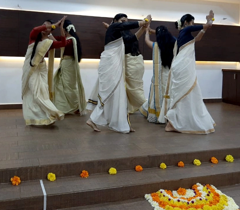 Onam Festival Celebrations with Fashion Design Batch at Waves Institute