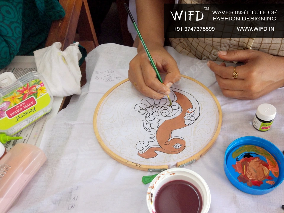 Kalamkari Painting Workshop - Timeless Indian Art for Fashion Design Students - 2019